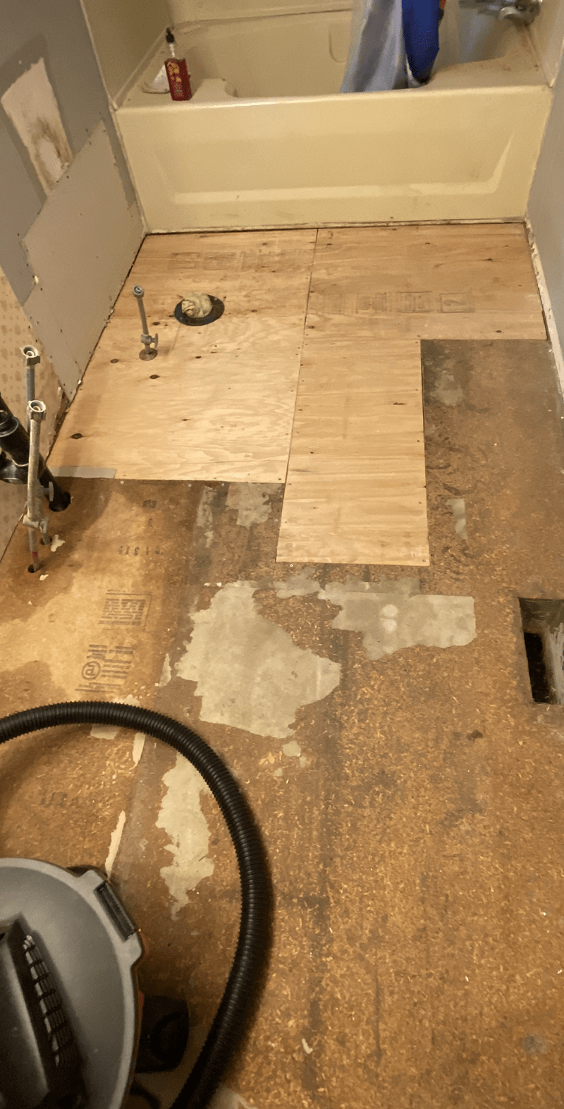 Bathroom Plumbing and flooring
