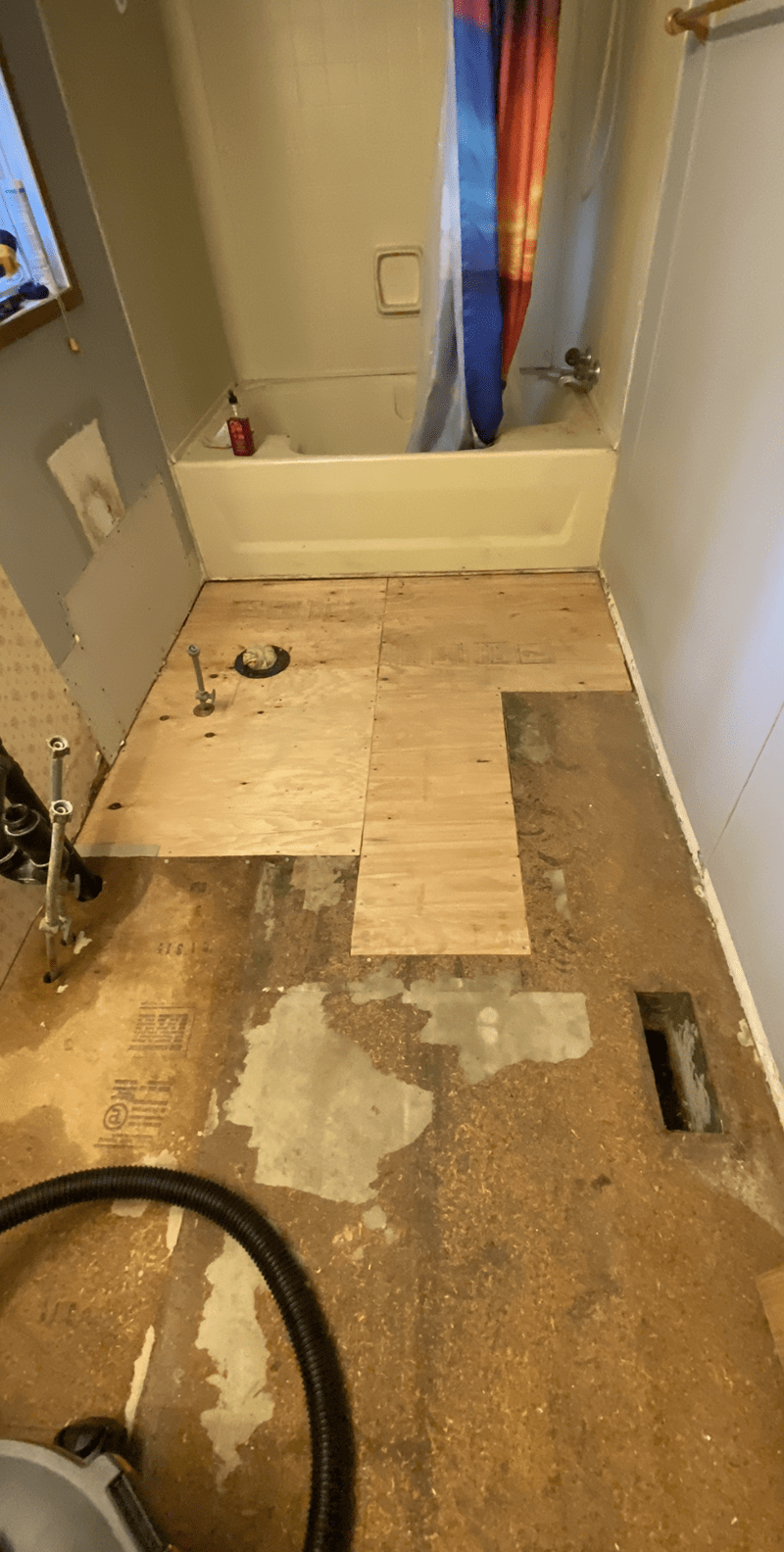 Bathroom Plumbing and flooring